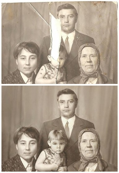Фотографии: Восстановление старой фотографии